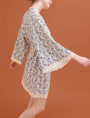 WonderKnit™ Robe - Bloom Sea Salt - Cotton/Modal/Spandex -Thirdlove