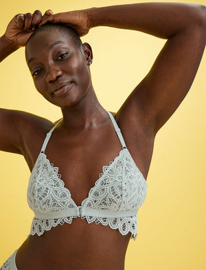 Boho Lace Front Closure Bralette - Daydream - Nylon/Spandex/Polyester -Thirdlove