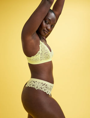 Boho Lace Thong - Zest - Nylon/Spandex/Cotton - ThirdLove,modelAA