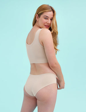 Form Seamless Hipster - Oatmeal Heather - Nylon/Spandex - ThirdLove,modelNN