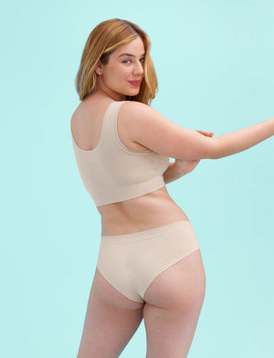 Form Seamless Scoop Bralette - Oatmeal Heather - Nylon/Spandex -Thirdlove