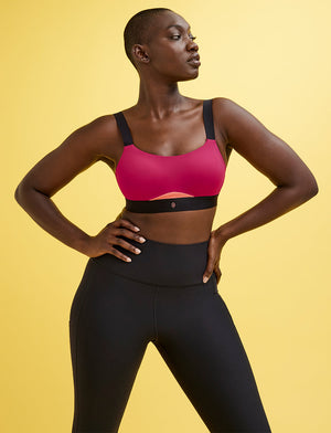 Kinetic Impact Sports Bra, Sangria - Thirdlove - Nylon/Spandex/Powermesh,modelAA