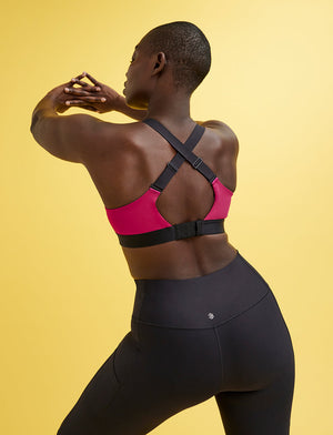 Kinetic Impact Sports Bra, Sangria - Thirdlove - Nylon/Spandex/Powermesh,modelAA