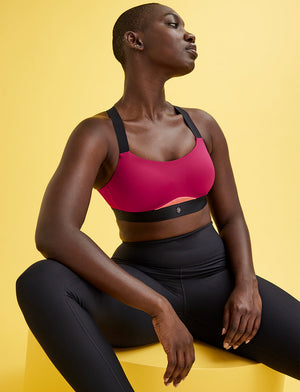 Kinetic Impact Sports Bra, Sangria - Thirdlove - Nylon/Spandex/Powermesh,modelAA