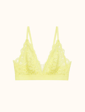 Boho Lace Triangle Bralette - Zest - Nylon/Spandex/Polyester -Thirdlove