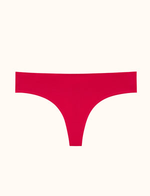 Comfort Stretch Thong - Cerise - Microfiber - ThirdLove,modelAA
