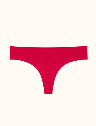 Comfort Stretch Thong - Cerise - Microfiber - ThirdLove,modelAA