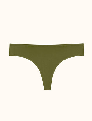 Comfort Stretch Thong - Olive  - ThirdLove