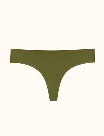 Comfort Stretch Thong - Olive  - ThirdLove