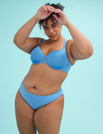 Comfort Stretch Bikini - Blue Jay - Microfiber - ThirdLove,modelV