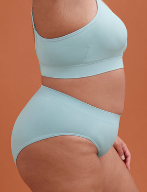 Form Seamless High-Leg Bikini - Mist - Nylon/Spandex - ThirdLove,modelVV