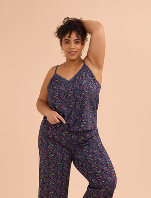 WonderKnit™ Cami - In Bloom Indigo - Cotton/Modal/Spandex -Thirdlove