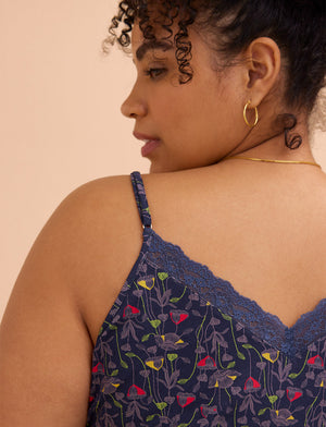 WonderKnit™ Cami - In Bloom Indigo - Cotton/Modal/Spandex -Thirdlove