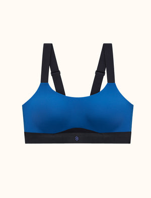 Kinetic Impact Sports Bra, Mazarine Blue - Thirdlove - Nylon/Spandex/Powermesh,modelD