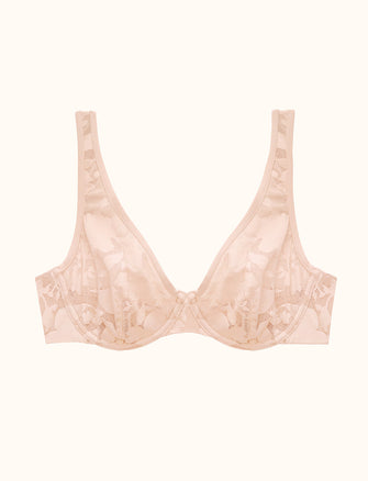 Unlined Foliage Perfect Coverage Bra, Blush - Thirdlove - Nylon/Spandex,modelZ