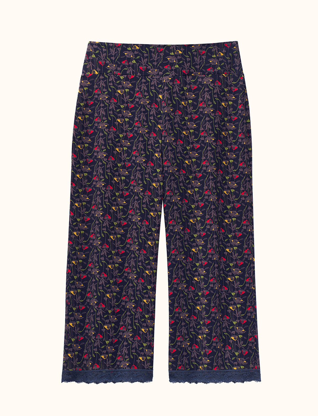 WonderKnit™ Cropped Pant - In Bloom Indigo - Cotton/Modal/Spandex -Thirdlove