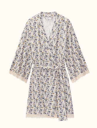 WonderKnit™ Robe - Bloom Sea Salt - Cotton/Modal/Spandex -Thirdlove