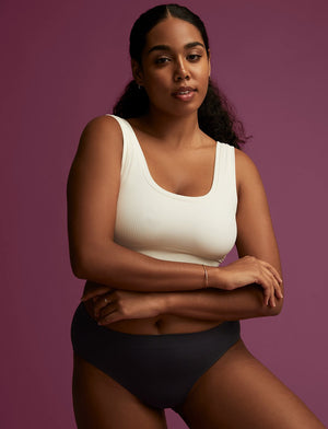 Form Seamless High-Leg Bikini - Mercury - Nylon/Spandex - ThirdLove,modelEE