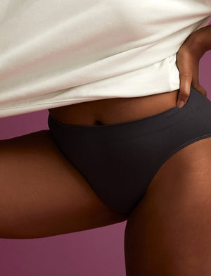 Form Seamless High-Leg Bikini - Mercury - Nylon/Spandex - ThirdLove,modelEE