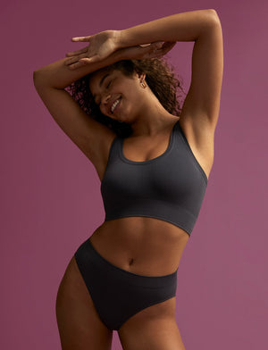 Form Seamless Scoop Bralette - Mercury - Nylon/Spandex -Thirdlove