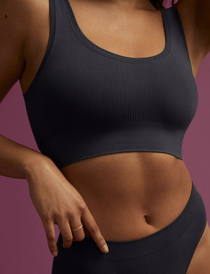 Form Seamless Scoop Bralette - Mercury - Nylon/Spandex -Thirdlove