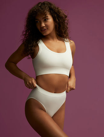 Form Seamless Scoop Bralette - Sea Salt - Nylon/Spandex -Thirdlove