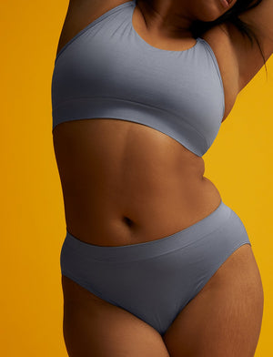 Form Seamless High-Leg Bikini - Tempest Stripe - Nylon/Spandex - ThirdLove,modelDD