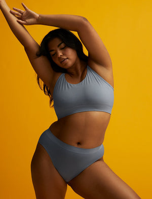 Form Seamless High-Leg Bikini - Tempest Stripe - Nylon/Spandex - ThirdLove,modelDD
