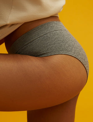 Form Seamless Hipster - Gray Heather - Nylon/Spandex - ThirdLove,modelCC