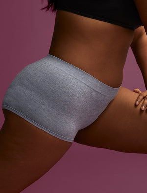 Form Seamless Shortie - Tempest Heather - Nylon/Spandex - ThirdLove,modelDD