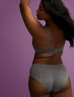 Form Seamless Hipster - Gray Heather - Nylon/Spandex - ThirdLove,modelDD