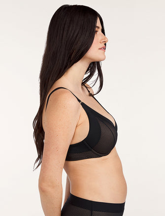 Shadow Stripe Hipster - Black  - Mesh - ThirdLove,modelL