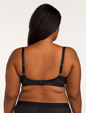 Shadow Stripe Uplift Plunge, Black - Thirdlove - mesh,modelJ