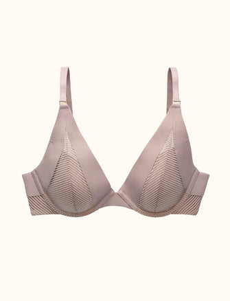 Shadow Stripe Uplift Plunge, Atmosphere - Thirdlove - Nylon/Spandex,modelW