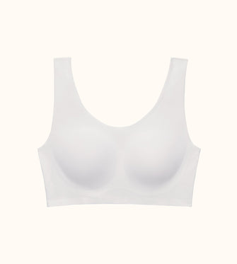 Smoothing Scoop Wireless Bra - White - Nylon/Spandex -Thirdlove