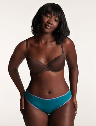 Everyday Cotton Bikini - Ocean - Cotton/Spandex - ThirdLove,modelAA