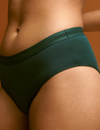 Everyday Cotton Mid-Rise Brief - Eucalyptus - Cotton/Spandex - ThirdLove,modelCC