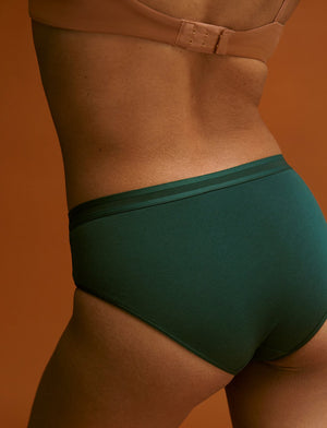 Everyday Cotton Mid-Rise Brief - Eucalyptus - Cotton/Spandex - ThirdLove,modelCC