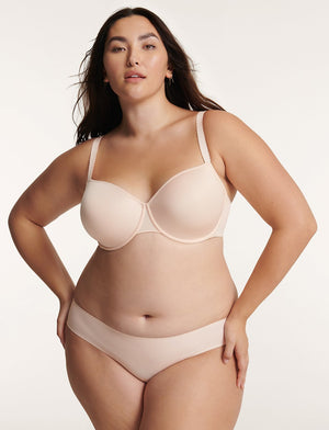 24/7™ Classic T-Shirt Bra, Soft Pink - Thirdlove - microfiber,modelH