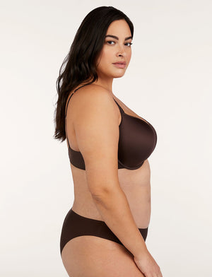 Comfort Stretch Bikini - Espresso - Microfiber - ThirdLove,modelK