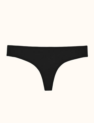 Pima Cotton Thong - Black - Cotton/Nylon/Spandex - ThirdLove,modelH