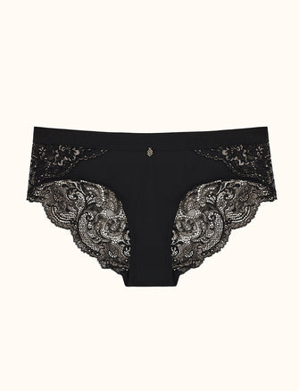 Lace Back Cheeky - Black - Nylon/viscose/spandex - ThirdLove