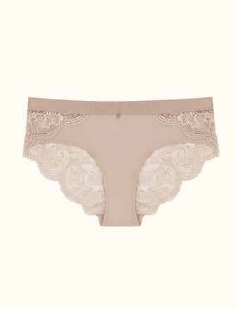 Lace Back Cheeky - Taupe - Nylon/viscose/spandex - ThirdLove