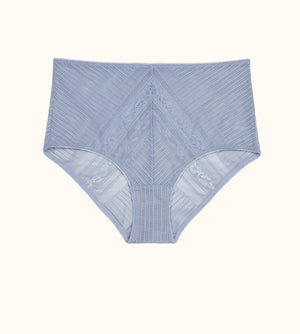 Everyday Lace High Brief - Tempest Blue - Nylon - ThirdLove,modelH