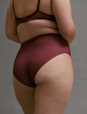 Modern Mesh High Brief - Pinot - Nylon/Spandex - ThirdLove,modelU