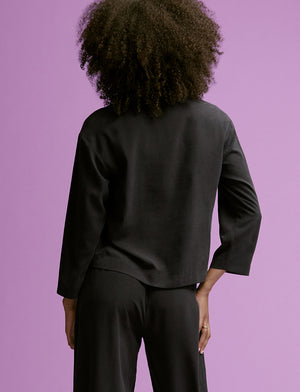 Washable Silk Long Sleeve Top