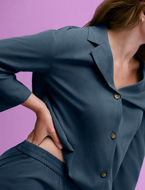Washable Silk Long Sleeve Top
