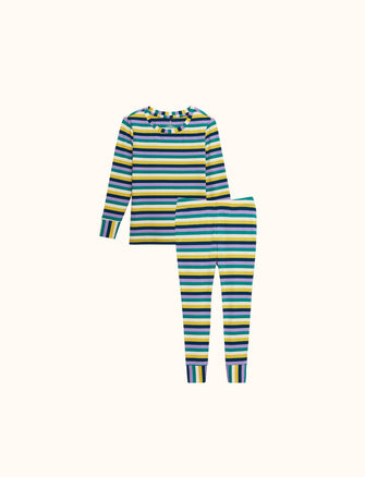 The WonderKnit™ Kids Striped Pajama Set
