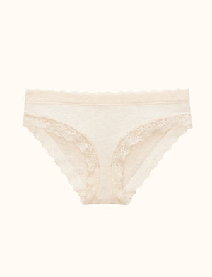 WonderKnit™ Bikini - Oatmeal Heather - Cotton/Modal/Spandex/Nylon - ThirdLove,modelQQ