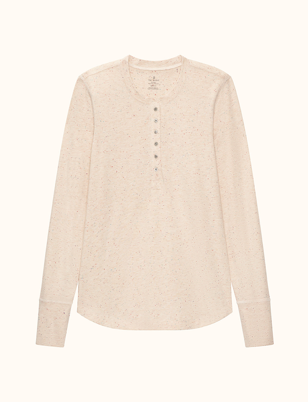 WonderKnit™ Pajama Henley - Oatmeal Heather -  -Thirdlove